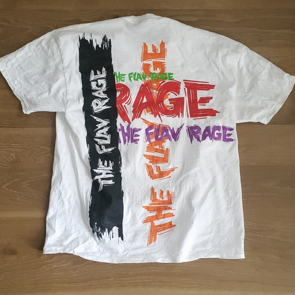 Minute Maid Soda The Flav Rage Mens XL Single Stitch Tee T Shirt White VTG 90s